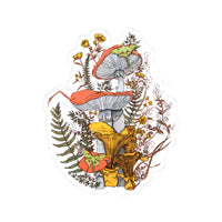 Orange Mushrooms Sticker