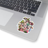 Pink Mushrooms Sticker