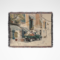 Sicilian Food Truck Woven Blanket