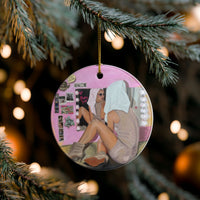 Pilates Girlie Ceramic Ornament