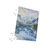 Swans on Lake Gosau Premium 1000-Piece Puzzle