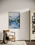 "Two Swans (In Love) on Lake Gosau" Giclée Print