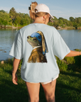Frog With a Pearl Earring Comfort Colors® Vintage Tee