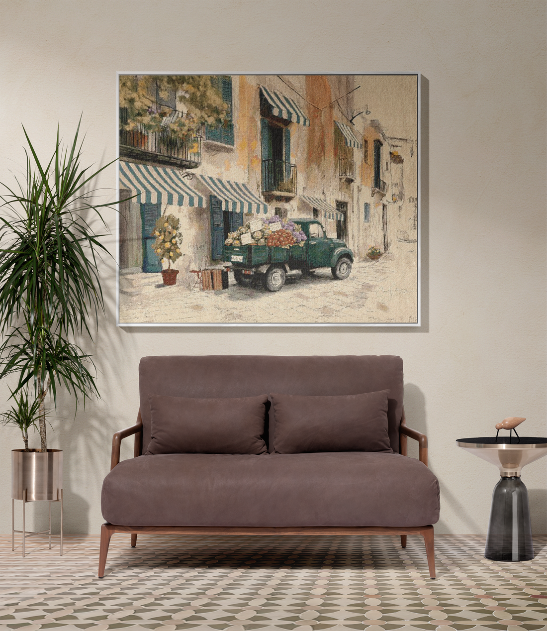 Sicilian Food Truck Woven Blanket