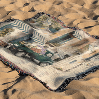 Sicilian Food Truck Woven Blanket