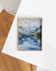 "Two Swans (In Love) on Lake Gosau" Giclée Print