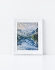 "Two Swans (In Love) on Lake Gosau" Giclée Print