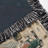 Sicilian Food Truck Woven Blanket