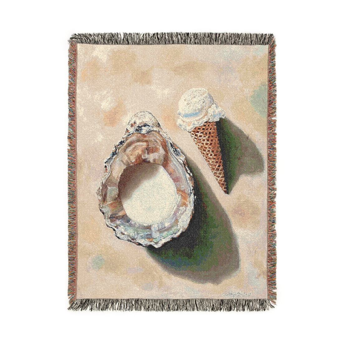 Ice Cream Woven Blanket