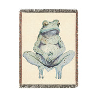 Wise Frog Woven Blanket