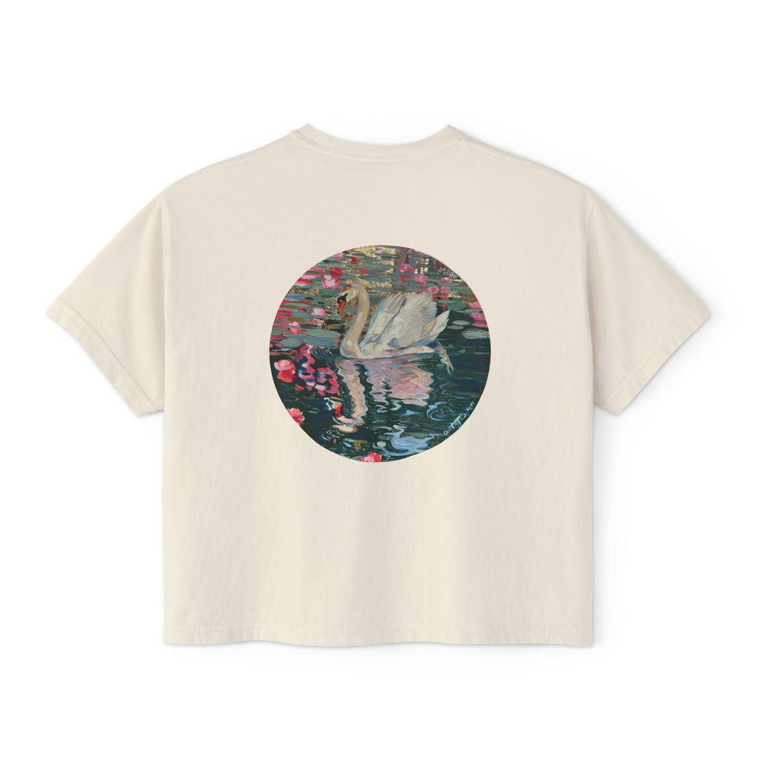 Swan Boxy Crop Tee