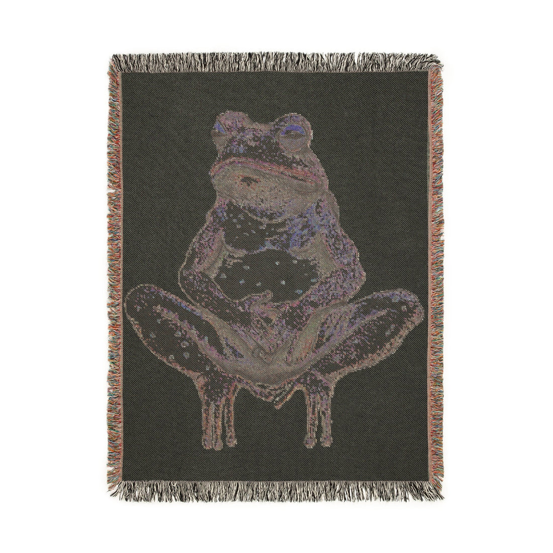 Wise Frog Woven Blanket
