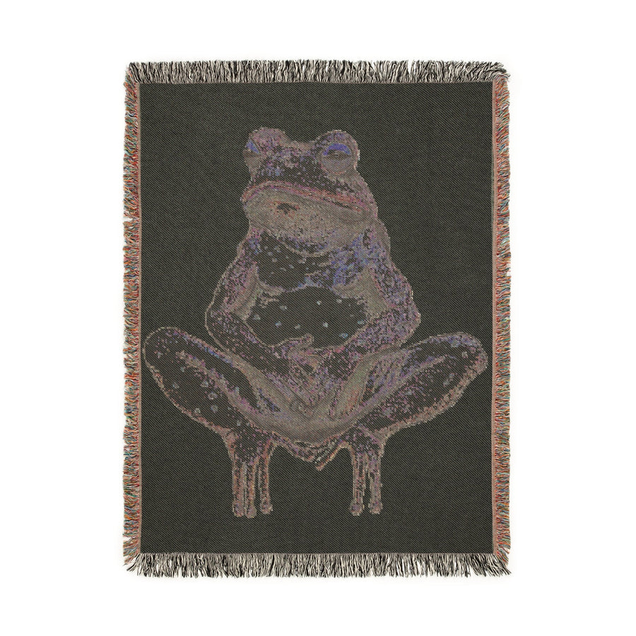 Wise Frog Woven Blanket