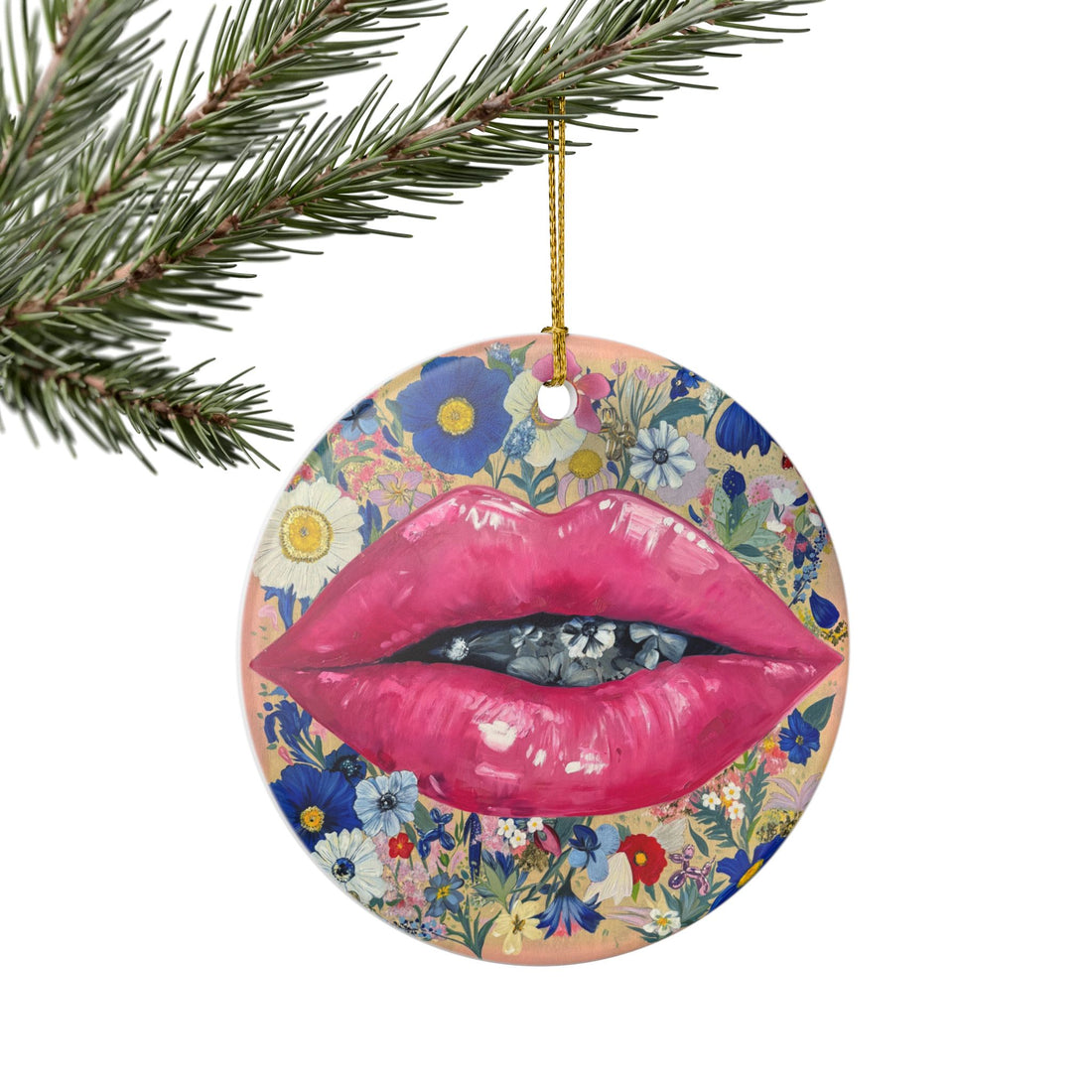 Sweet Talk Ceramic Ornament