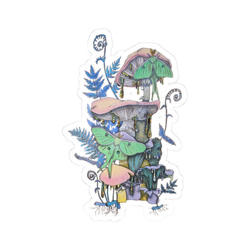 Blue Ferns Sticker