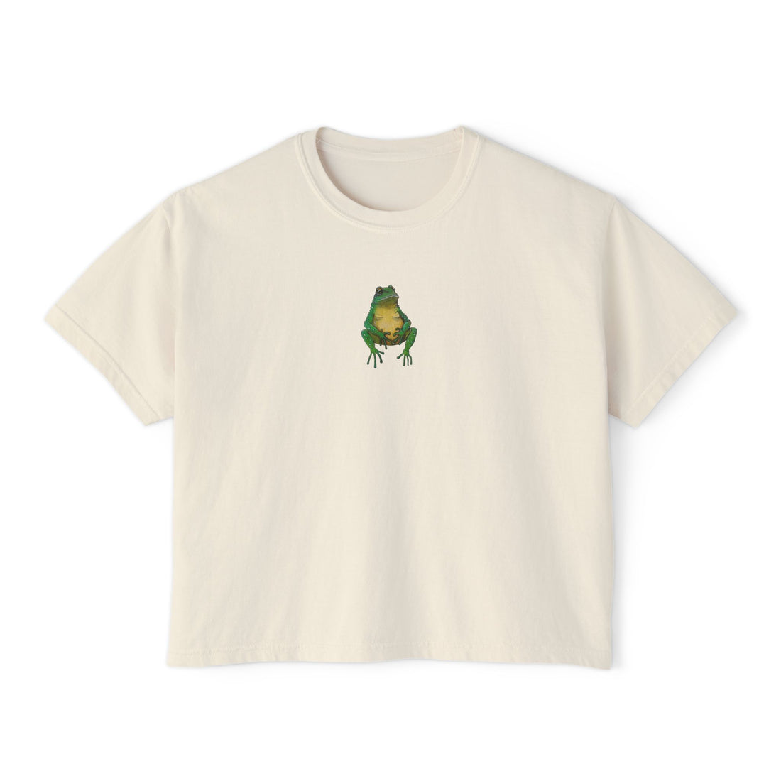 Three Wise Frogs Boxy Crop Tee