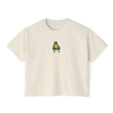 Three Wise Frogs Boxy Crop Tee