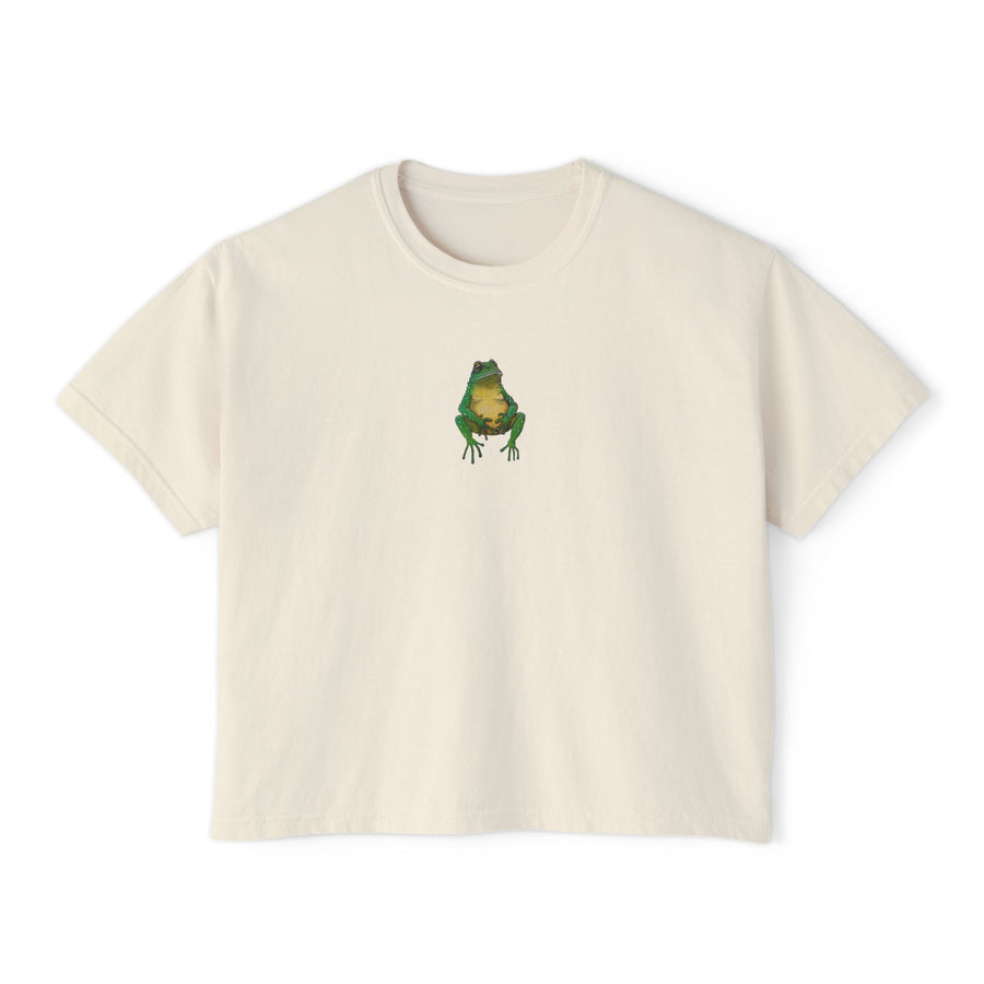 Three Wise Frogs Boxy Crop Tee