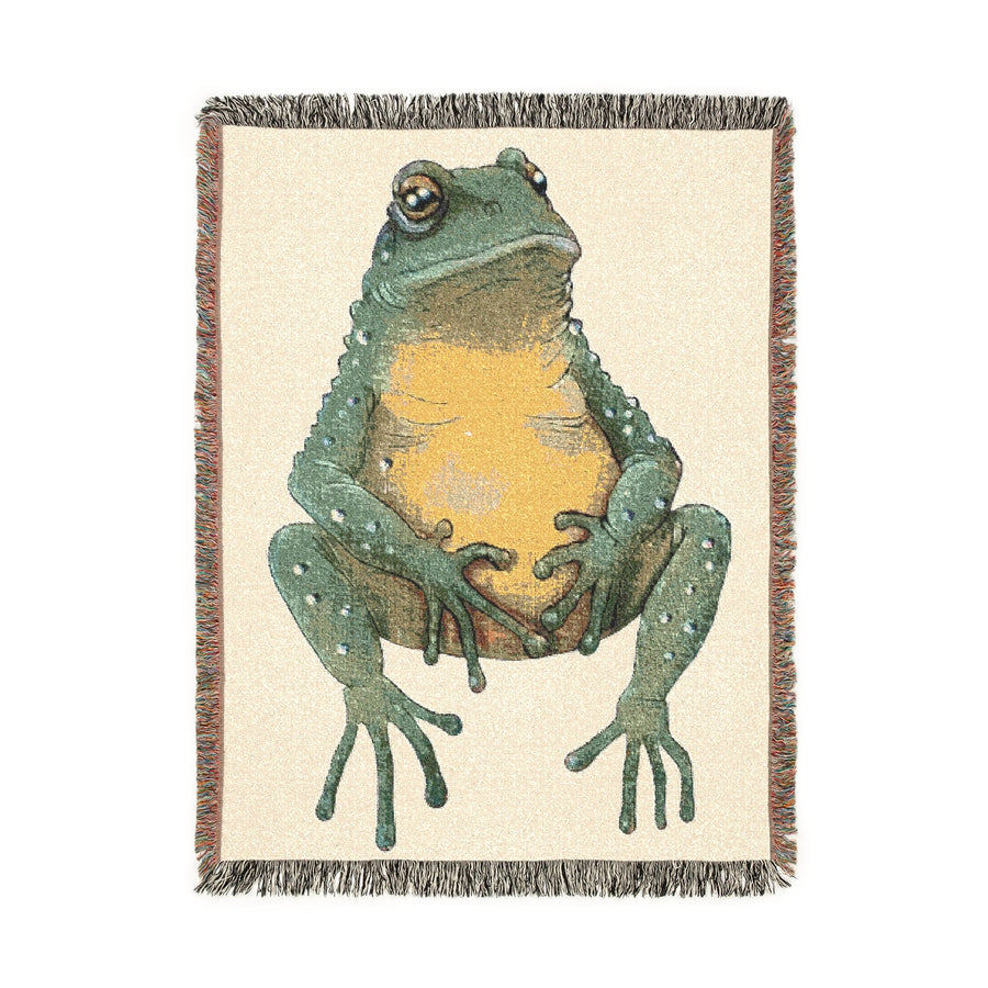 Nice Frog Woven Blanket