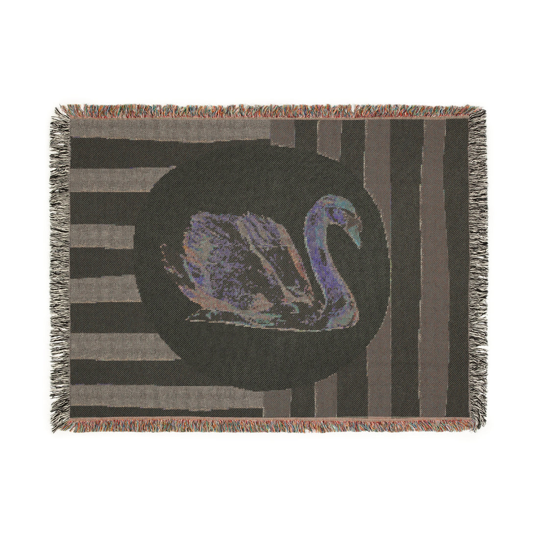Striped Swan Blanket