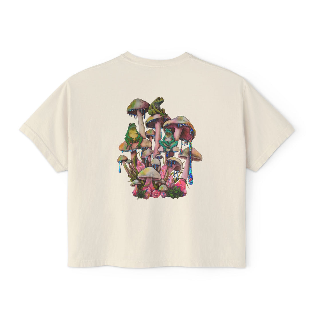 Three Wise Frogs Boxy Crop Tee