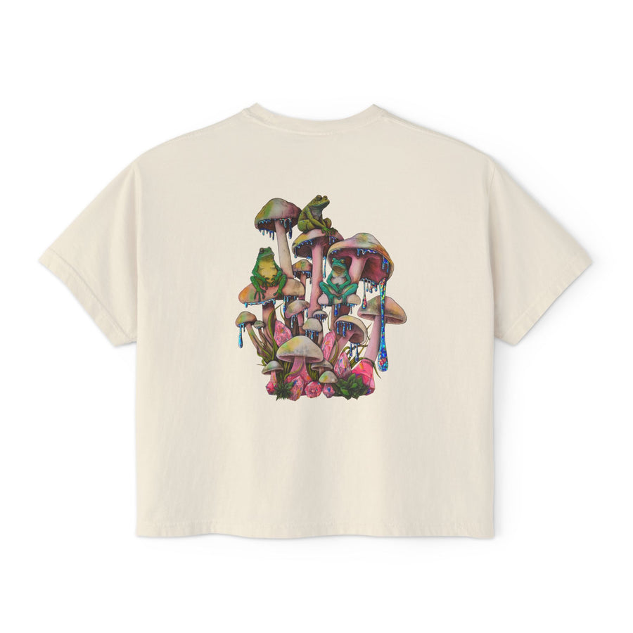 Three Wise Frogs Boxy Crop Tee
