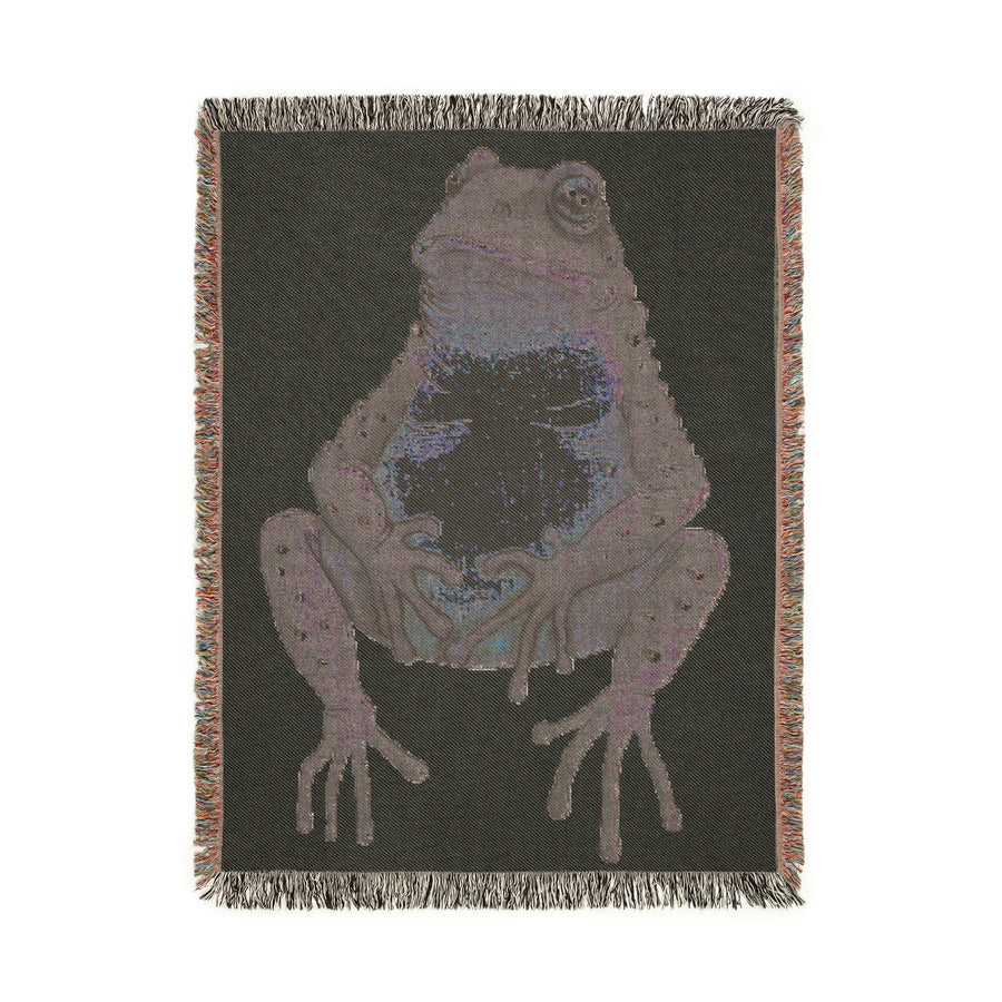 Nice Frog Woven Blanket