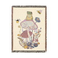 Sweet Frog Woven Blanket
