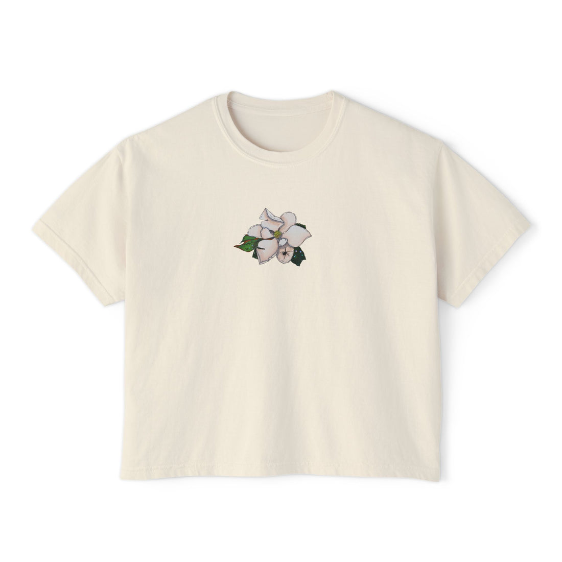 Magnolia Boxy Crop Tee
