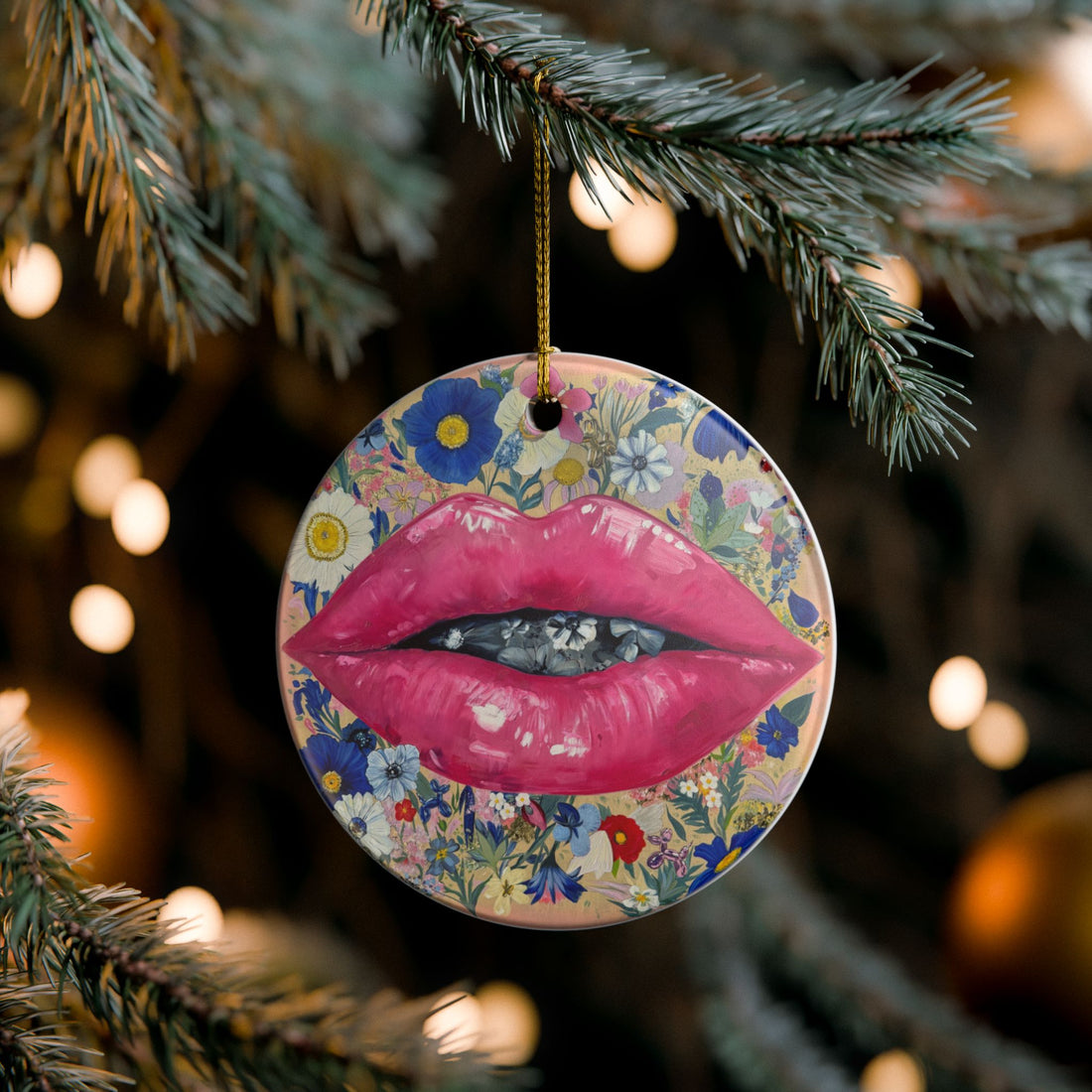 Sweet Talk Ceramic Ornament