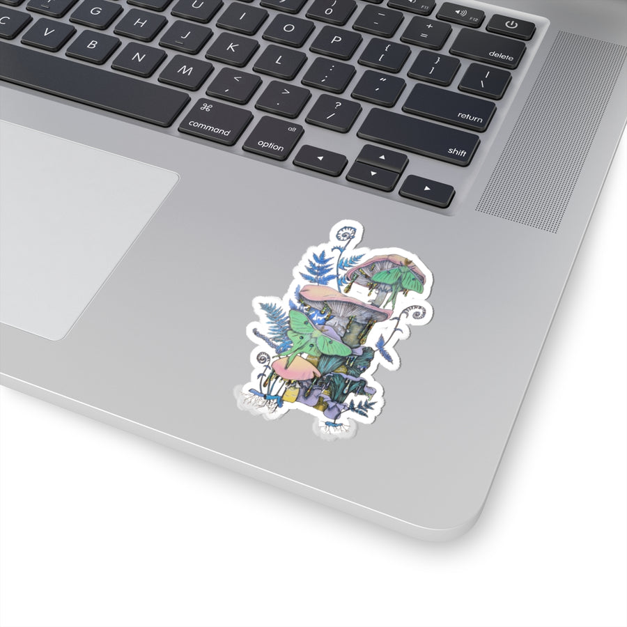 Blue Ferns Sticker