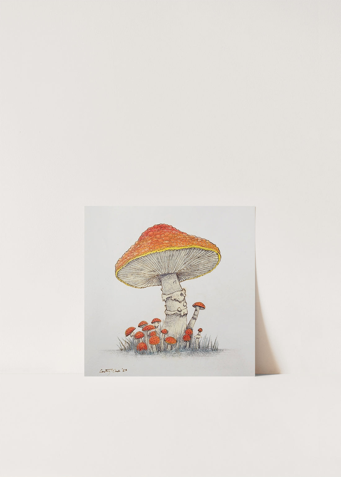 Sketchbook: Orange Mushrooms