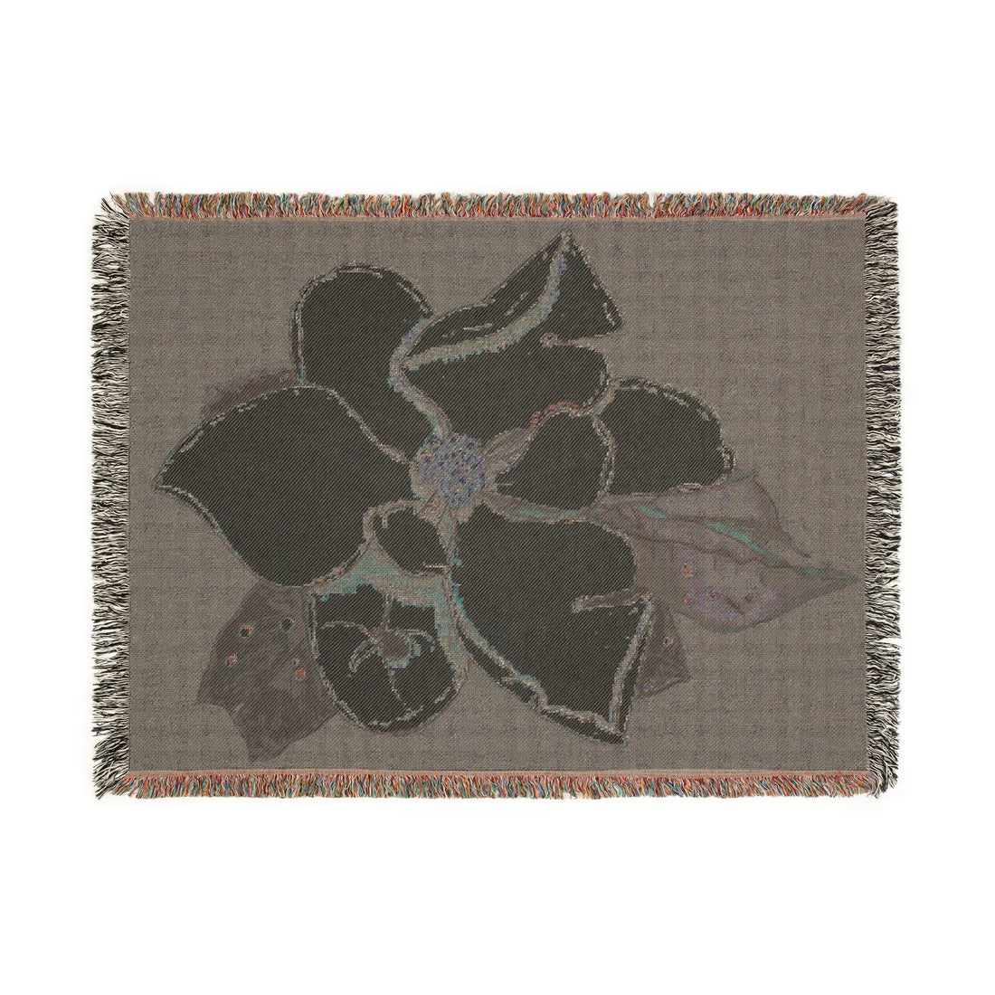 Magnolia Blossom Woven Blanket