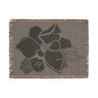 Magnolia Blossom Woven Blanket