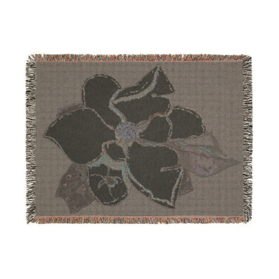 Magnolia Blossom Woven Blanket