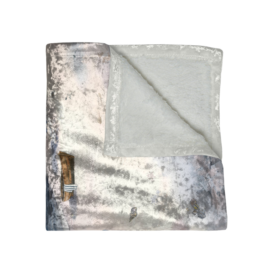 Sole Di Palermo Crushed Velvet Blanket