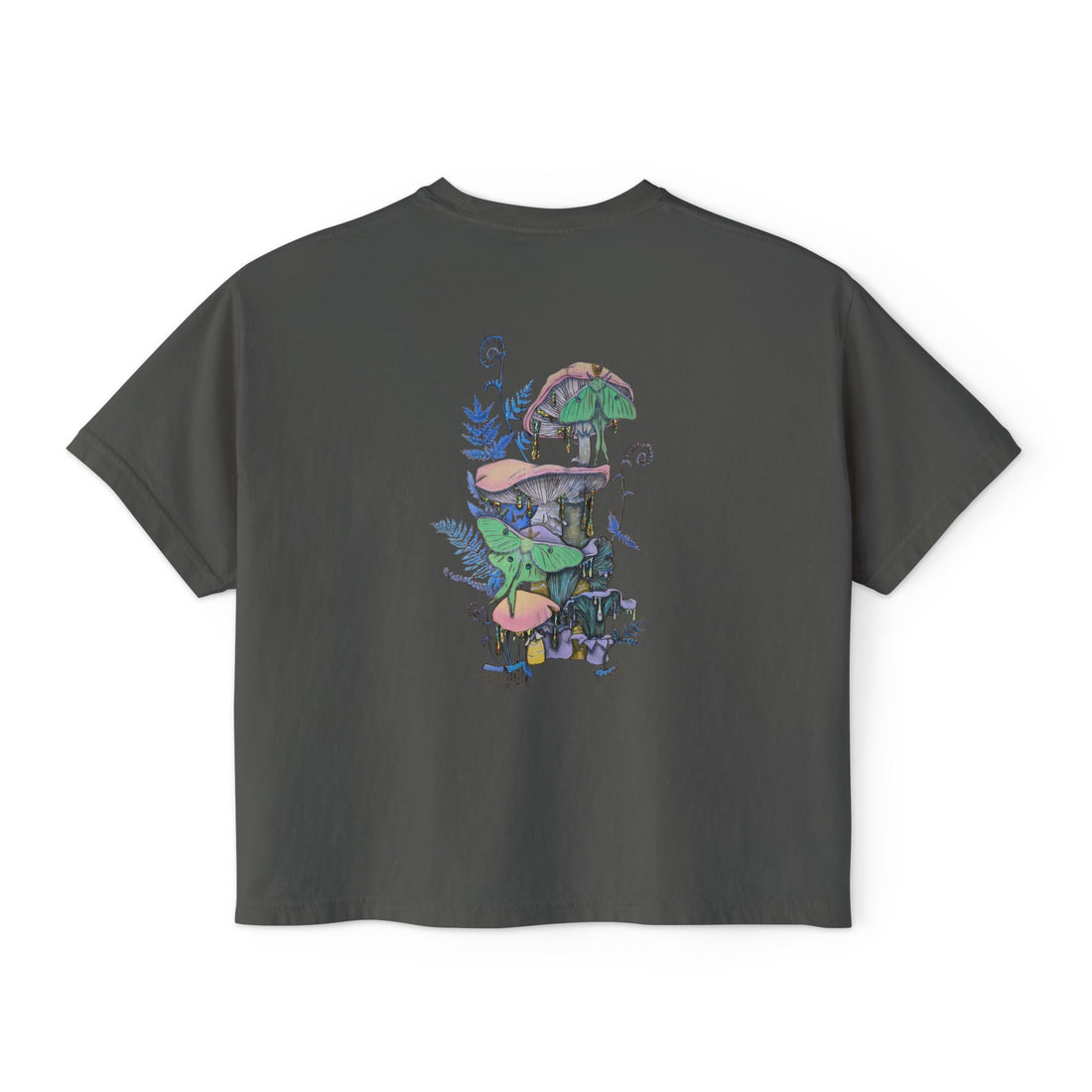Blue Ferns Boxy Crop