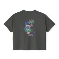Blue Ferns Boxy Crop