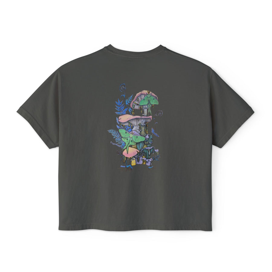 Blue Ferns Boxy Crop