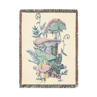 Blue Ferns Woven Blanket