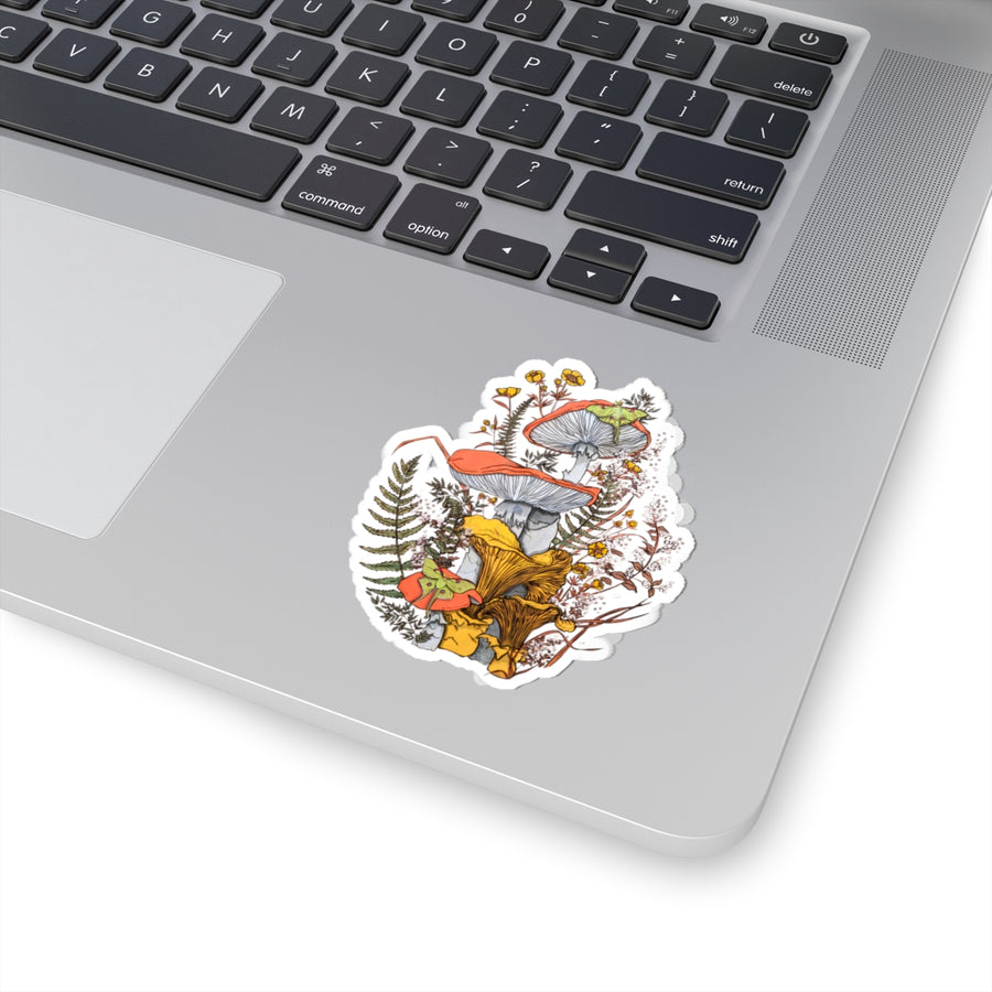 Orange Mushrooms Sticker