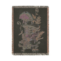 Blue Ferns Woven Blanket