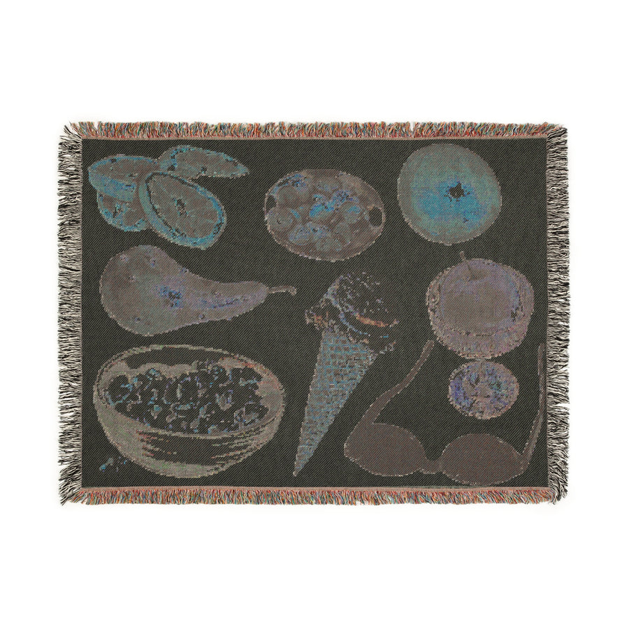 Girl Dinner Woven Blanket