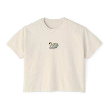 Swan Boxy Crop Tee