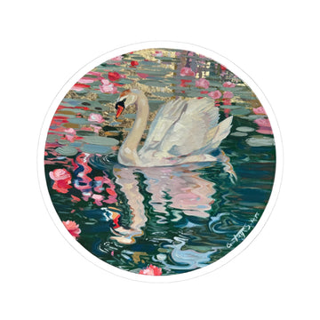 Graceful Swan Sticker