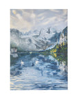 Swans on Lake Gosau Premium 1000-Piece Puzzle