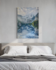 "Two Swans (In Love) on Lake Gosau" Giclée Print