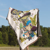 Moon Garden Woven Tapestry Blanket