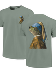 Frog With a Pearl Earring Comfort Colors® Vintage Tee