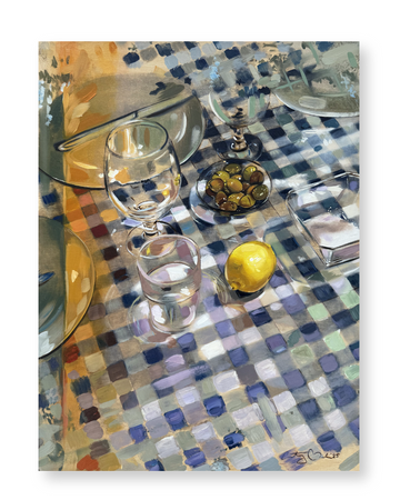 “Sun-Dappled Apéritif” Giclée Print